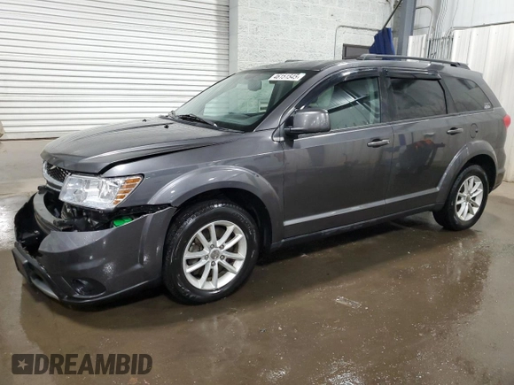 2015 Dodge Journey SXT with VIN 3C4PDDBG6FT600909, listed as a Copart auction lot 46151545 with 121,827 mi miles and Salvage Title. Bid and sale history available at DreamBid. Image 1.
