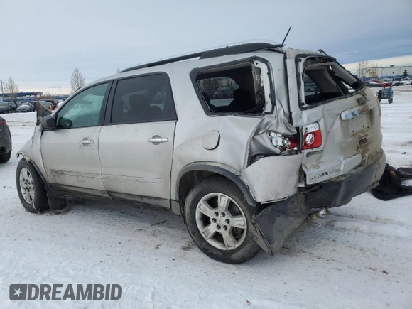 2008 GMC Acadia SLE1 z VIN 1GKER13768J153129, wystawiony jako Copart lot #46339635 z przebiegiem Nie podano mil oraz Szkoda całkowita • Salvage title. Historia ofert i sprzedaży dostępna na DreamBid. Obrazek 2.