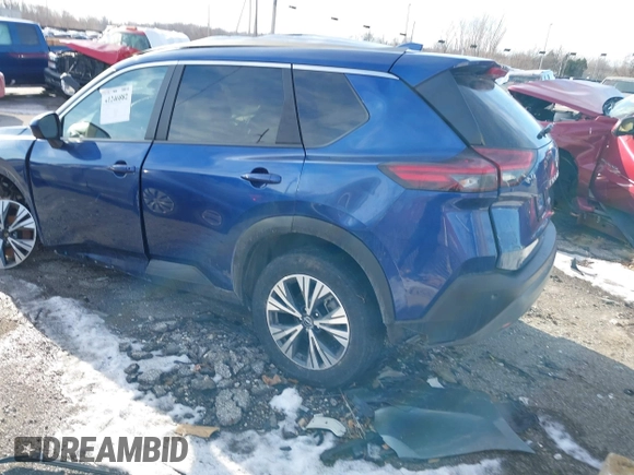 2023 Nissan Rogue SV with VIN JN8BT3BB3PW498674, listed as a IAAI auction lot 41246882 with 47,671 mi miles. Bid and sale history available at carsss.com. Image 3.