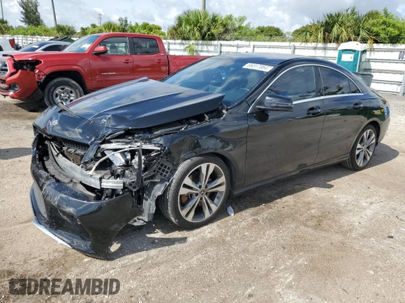 2019 Mercedes-Benz CLA with VIN WDDSJ4EB6KN744687, listed as a Copart auction lot 66317084 with 102,376 mi miles and Non Repairable. Bid and sale history available at carsss.com. Image 1.