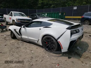 2019 Chevrolet Corvette Z06 1LZ with VIN 1G1YN2D60K5606363, listed as a Copart auction lot 58392733 with 24,777 mi miles and Salvage Title. Bid and sale history available at carsss.com. Image 2.
