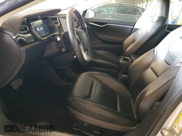 2016 Tesla Model S 90D with VIN 5YJSA1E29GF120543, listed as a Copart auction lot 56574425 with 56,412 mi miles and Salvage title. Bid and sale history available at DreamBid. Image 7.