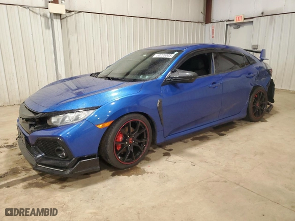 2018 Honda Civic Hatchback EX with VIN SHHFK7H59JU412951, listed as a Copart auction lot 50220005 with 62,512 mi miles and Salvage Title. Bid and sale history available at carsss.com. Image 1.