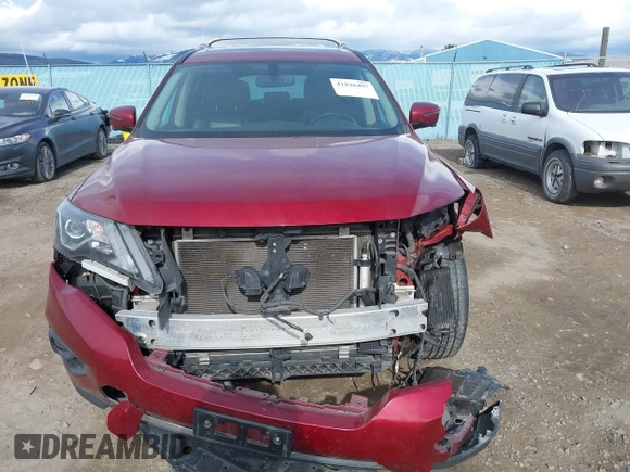 2018 Nissan Pathfinder SV with VIN 5N1DR2MM6JC657204, listed as a IAAI auction lot 41836497 with 67,108 mi miles and . Bid and sale history available at DreamBid. Image 13.