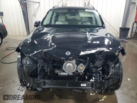 2025 Mercedes-Benz GLE 450 with VIN 4JGFB5KBXSB385683, listed as a Copart auction lot 53837845 with 1,377 mi miles and Salvage title. Bid and sale history available at DreamBid. Image 5.