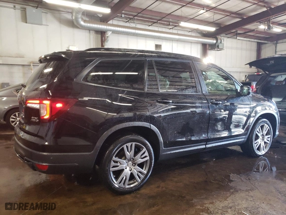 2022 Honda Pilot Sport with VIN 5FNYF6H37NB091036, listed as a Copart auction lot 43343865 with 56,445 mi miles and Salvage Title. Bid and sale history available at carsss.com. Image 3.