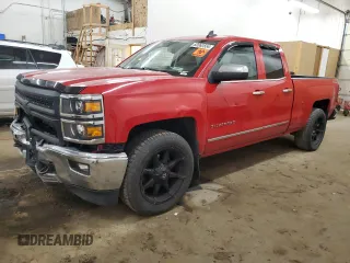 2015 Chevrolet Silverado 1500 LTZ with VIN 1GCVKSEC0FZ177523, listed as a Copart auction lot 82062554 with 147,767 mi miles and Salvage Title. Bid and sale history available at carsss.com. Image 1.