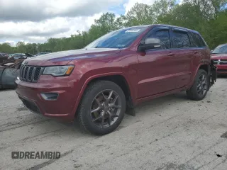 2021 Jeep Grand Cherokee Limited z VIN 1C4RJFBG2MC708207, wystawiony jako Copart lot #55930185 z przebiegiem 51 870 mil mil oraz Szkoda całkowita • Salvage title. Historia ofert i sprzedaży dostępna na DreamBid. Obrazek 1.
