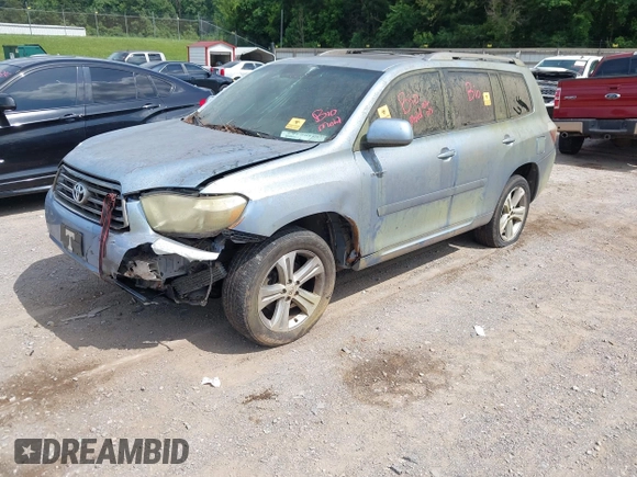 2009 Toyota Highlander Sport z VIN JTEDS43A492072405, wystawiony jako IAAI lot #42486457 z przebiegiem Nie podano mil oraz . Historia ofert i sprzedaży dostępna na DreamBid. Obrazek 2.