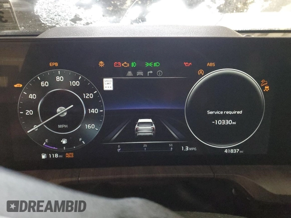 2023 Kia Telluride SX Prestige X-Pro с VIN 5XYP5DGC4PG355197, выставлен на аукционе Copart как лот 43072615 с пробегом 41 837 миль миль и Списание • Salvage title. История ставок и продаж доступна на DreamBid. Изображение 9.