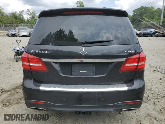 2019 Mercedes-Benz GLS 550 with VIN 4JGDF7DE2KB223383, listed as a Copart auction lot 59771305 with 66,193 mi miles and Salvage title. Bid and sale history available at DreamBid. Image 6.