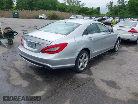 2012 Mercedes-Benz CLS 550 with VIN WDDLJ9BB9CA046976, listed as a IAAI auction lot 42171744 with 121,443 mi miles and . Bid and sale history available at DreamBid. Image 4.