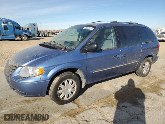 2007 Chrysler Town & Country LWB Touring with VIN 2A4GP54LX7R158058, listed as a Copart auction lot 86917864 with 149,882 mi miles and Clean Title. Bid and sale history available at carsss.com. Image 1.