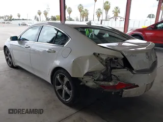2010 Acura TL Tech with VIN 19UUA8F5XAA018664, listed as a IAAI auction lot 41746252 with 131,930 mi miles. Bid and sale history available at carsss.com. Image 3.