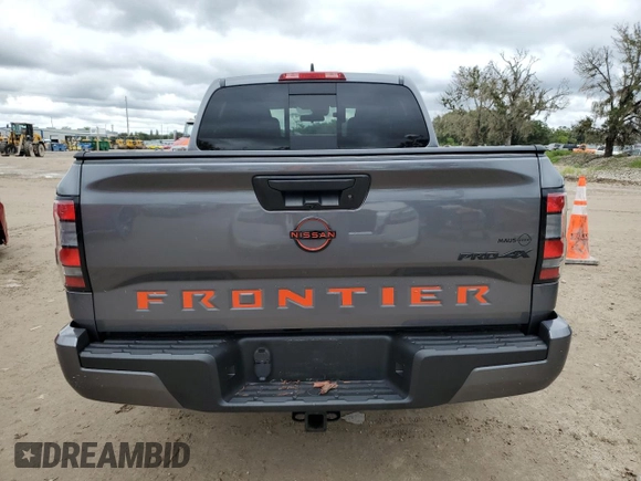 2023 Nissan Frontier PRO-4X with VIN 1N6ED1EK2PN663980, listed as a Copart auction lot 74612904 with 0 mi miles and Non Repairable. Bid and sale history available at carsss.com. Image 6.
