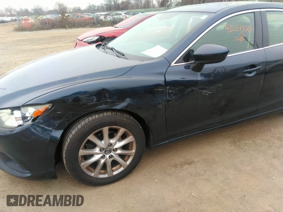 2015 Mazda 6 i Sport with VIN JM1GJ1U51F1185105, listed as a IAAI auction lot 41287570 with 133,016 mi miles and . Bid and sale history available at carsss.com. Image 6.