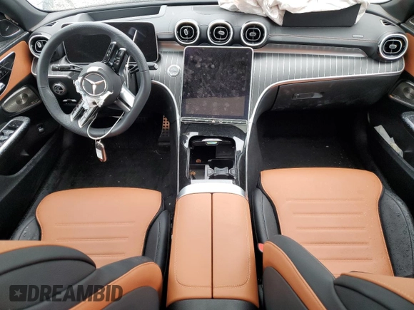 2024 Mercedes-Benz C 300 with VIN W1KAF4GB3RR186116, listed as a Copart auction lot 47445815 with Not provided miles and Salvage title. Bid and sale history available at DreamBid. Image 8.