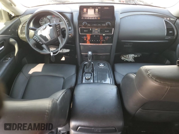 2021 Nissan Armada SV with VIN JN8AY2AC6M9148094, listed as a Copart auction lot 68797884 with 54,560 mi miles and Salvage Title. Bid and sale history available at carsss.com. Image 8.