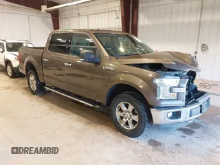 2015 Ford F-150 XLT with VIN 1FTEW1EFXFFB14990, listed as a IAAI auction lot 41681520 with 121,255 mi miles. Bid and sale history available at carsss.com. Image 1.