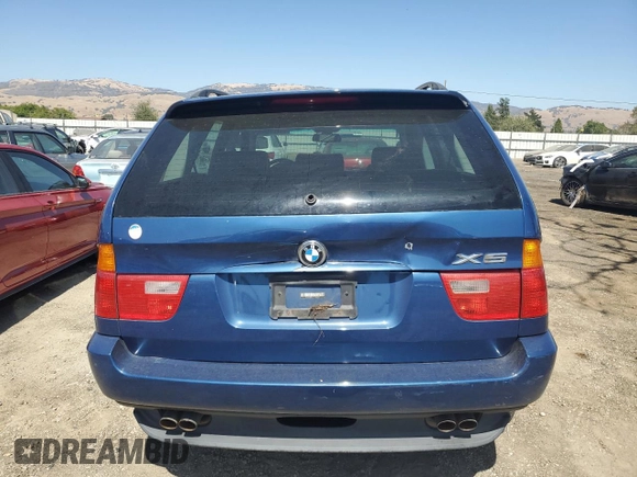 2000 BMW X5 with VIN WBAFB3341YLH02648, listed as a Copart auction lot 64767024 with 134,342 mi miles and Salvage Title. Bid and sale history available at carsss.com. Image 6.