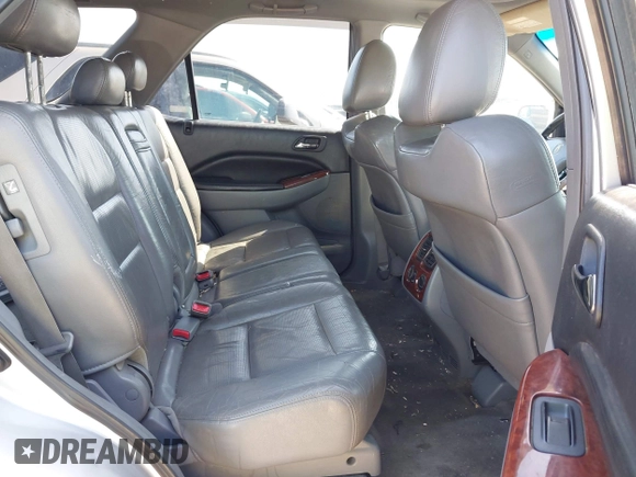 2005 Acura MDX with VIN 2HNYD18205H552503, listed as a IAAI auction lot 42004868 with 210,814 mi miles. Bid and sale history available at carsss.com. Image 8.
