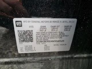 2021 Chevrolet Blazer RS z VIN 3GNKBERSXMS580125, wystawiony jako Copart lot #80782854 z przebiegiem Nie podano mil oraz Szkoda całkowita • Salvage title. Historia ofert i sprzedaży dostępna na DreamBid. Obrazek 13.