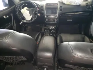 2015 Kia Sorento SX with VIN 5XYKW4A7XFG576725, listed as a Copart auction lot 46047945 with 0 mi miles and Salvage Title. Bid and sale history available at carsss.com. Image 8.
