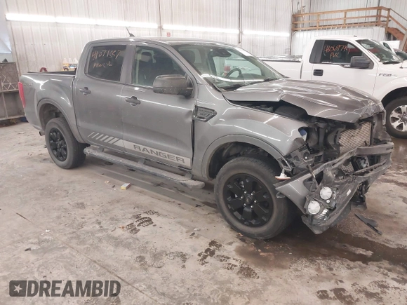 2021 Ford Ranger XL with VIN 1FTER4FH8MLD23491, listed as a IAAI auction lot 41071557 with 66,709 mi miles. Bid and sale history available at carsss.com. Image 1.
