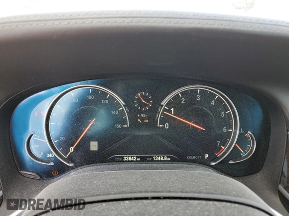 2018 BMW 7 Series 740i xDrive with VIN WBA7E4C51JGV23905, listed as a Copart auction lot 46949643 with 33,842 mi miles. Bid and sale history available at carsss.com. Image 9.