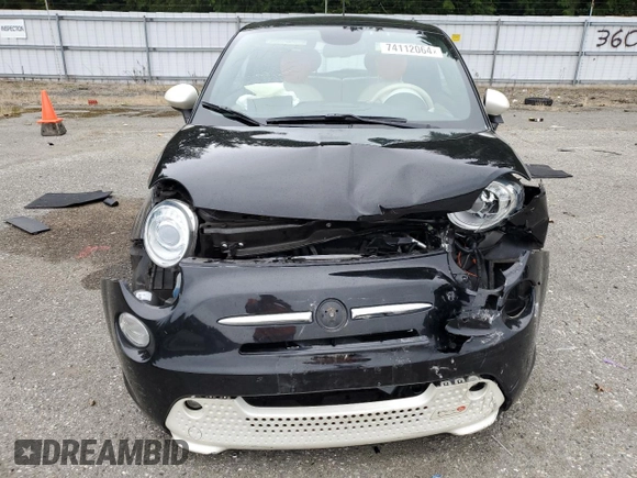 2014 FIAT 500e z VIN 3C3CFFGE6ET244735, wystawiony jako Copart lot #74112064 z przebiegiem 52 226 mil mil oraz Szkoda całkowita • Salvage title. Historia ofert i sprzedaży dostępna na DreamBid. Obrazek 5.