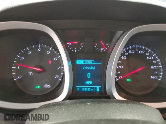 2015 Chevrolet Equinox LT with VIN 1GNALCEK3FZ110026, listed as a Copart auction lot 54177265 with 189,632 mi miles and Non Repairable. Bid and sale history available at DreamBid. Image 9.