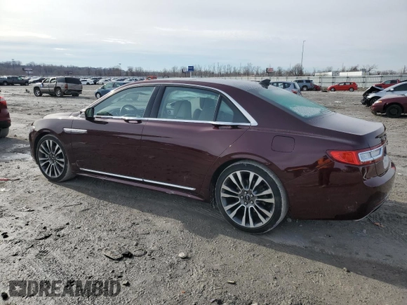 2019 Lincoln Continental Reserve with VIN 1LN6L9NC2K5602487, listed as a Copart auction lot 44539745 with 71,025 mi miles and Salvage Title. Bid and sale history available at DreamBid. Image 2.