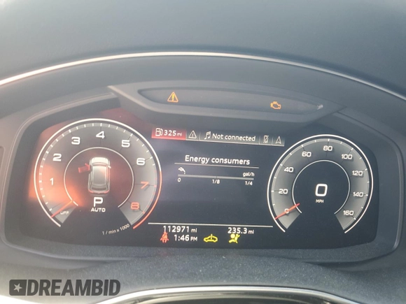 2019 Audi Q8 Premium with VIN WA1AVAF11KD010330, listed as a Copart auction lot 57493724 with 112,971 mi miles and Salvage title. Bid and sale history available at DreamBid. Image 9.