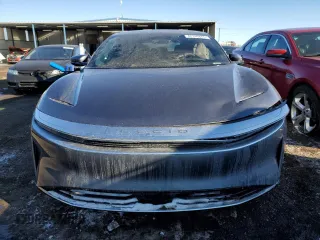 2023 Lucid Air Pure with VIN 50EA1PFA2PA007090, listed as a Copart auction lot 42149485 with 0 mi miles and Salvage Title. Bid and sale history available at carsss.com. Image 5.
