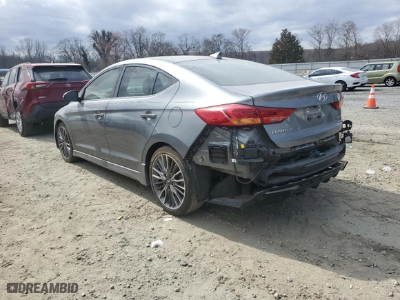 2018 Hyundai Elantra Sport with VIN KMHD04LB6JU678571, listed as a Copart auction lot 47826075 with 90,639 mi miles and Salvage Title. Bid and sale history available at carsss.com. Image 2.