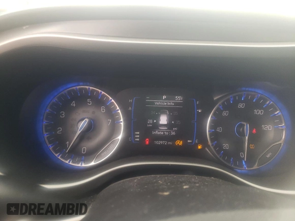 2020 Chrysler Pacifica Touring L with VIN 2C4RC1BG5LR131028, listed as a Copart auction lot 56505555 with 102,972 mi miles and Salvage title. Bid and sale history available at DreamBid. Image 9.