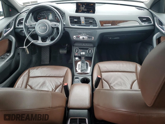 2016 Audi Q3 Premium Plus with VIN WA1EFCFS9GR018463, listed as a Copart auction lot 58431465 with 80,805 mi miles and Salvage title. Bid and sale history available at DreamBid. Image 8.
