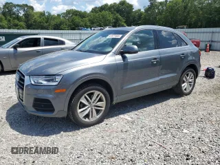 2017 Audi Q3 Premium Plus with VIN WA1JCCFS4HR010845, listed as a Copart auction lot 61577485 with 61,013 mi miles and Salvage title. Bid and sale history available at DreamBid. Image 1.