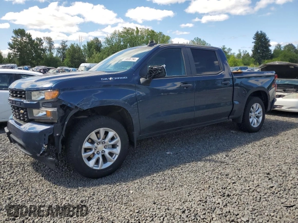 2021 Chevrolet Silverado 1500 Custom with VIN 3GCPYBEH8MG162087, listed as a Copart auction lot 59686794 with 29,248 mi miles and Salvage Title. Bid and sale history available at DreamBid. Image 1.