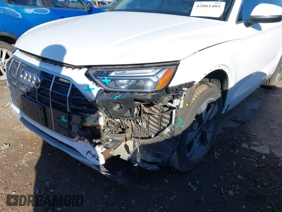 2022 Audi Q5 Premium Plus z VIN WA1BBAFY0N2078094, wystawiony jako IAAI lot #42061485 z przebiegiem 23 152 mil mil oraz . Historia ofert i sprzedaży dostępna na DreamBid. Obrazek 6.