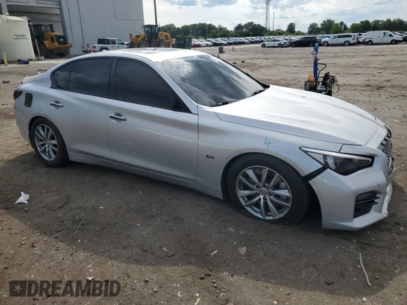 2017 Infiniti Q50 Signature Edition с VIN JN1EV7AR1HM831222, выставлен на аукционе Copart как лот 56303285 с пробегом 107 585 миль миль и Списание • Salvage title. История ставок и продаж доступна на DreamBid. Изображение 4.