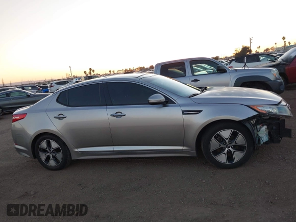 2012 Kia Optima Hybrid with VIN KNAGM4AD0C5016344, listed as a IAAI auction lot 41609544 with 149,986 mi miles. Bid and sale history available at carsss.com. Image 14.