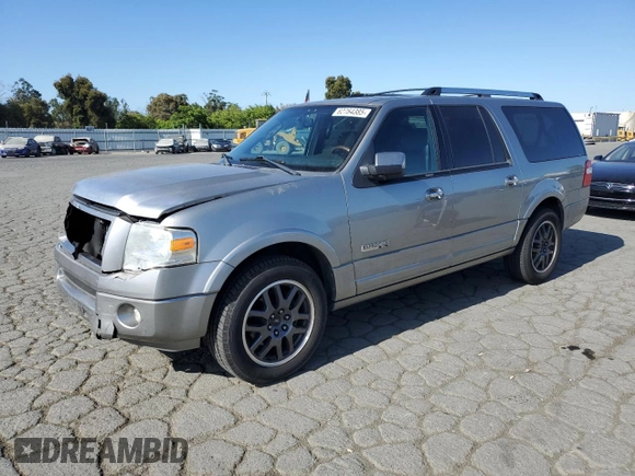 2008 Ford Expedition Max Limited with VIN 1FMFK20518LA67286, listed as a Copart auction lot 62764385 with 171,859 mi miles and Salvage title. Bid and sale history available at DreamBid. Image 1.