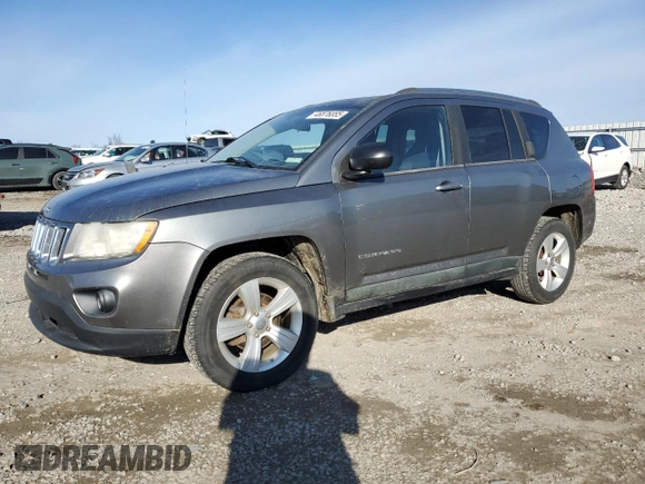 2011 Jeep Compass Latitude with VIN 1J4NT1FB5BD290818, listed as a Copart auction lot 46876085 with 176,008 mi miles and Salvage Title. Bid and sale history available at carsss.com. Image 1.