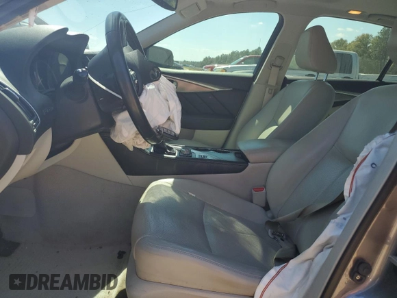 2015 Infiniti Q50 Premium with VIN JN1BV7APXFM348648, listed as a Copart auction lot 48881825 with 163,955 mi miles and Salvage Title. Bid and sale history available at carsss.com. Image 7.