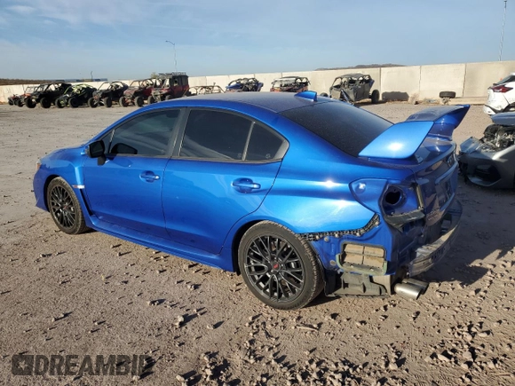 2015 Subaru WRX STI with VIN JF1VA2L69F9808551, listed as a Copart auction lot 47611565 with 67,584 mi miles and Salvage title. Bid and sale history available at DreamBid. Image 2.