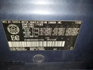2010 Toyota RAV4 with VIN 2T3BK4DV0AW017085, listed as a Copart auction lot 44695005 with 240,244 mi miles and Salvage Title. Bid and sale history available at DreamBid. Image 14.