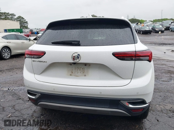 2021 Buick Envision Essence with VIN LRBFZNR45MD105813, listed as a IAAI auction lot 41968357 with 31,855 mi miles and . Bid and sale history available at carsss.com. Image 16.