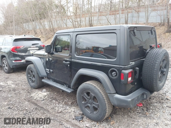 2019 Jeep Wrangler Sport S z VIN 1C4GJXAGXKW538902, wystawiony jako IAAI lot #42067367 z przebiegiem 116 268 mil mil oraz . Historia ofert i sprzedaży dostępna na DreamBid. Obrazek 3.