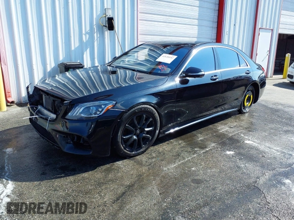 2020 Mercedes-Benz S-Class S 560 with VIN W1KUG8DB0LA560449, listed as a IAAI auction lot 41120552 with 121,855 mi miles. Bid and sale history available at carsss.com. Image 2.